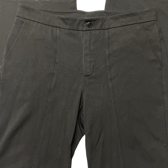 Athleta Black Ponte Wide Leg Pants Size 8 - Picture 7 of 15